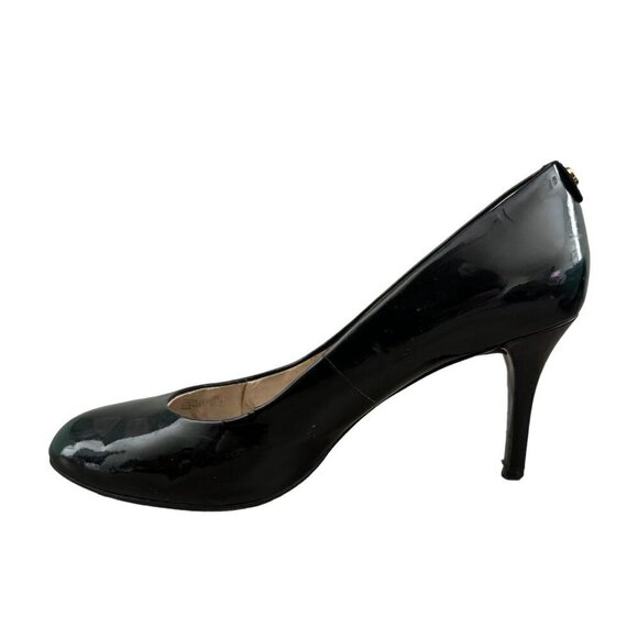 MICHAEL Michael Kors Black Patent Leather Flex Pump Heels Women's Size 9.5M - Picture 6 of 11